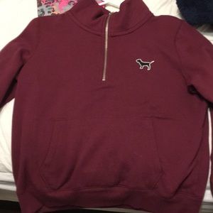 pink pants and sweatshirt